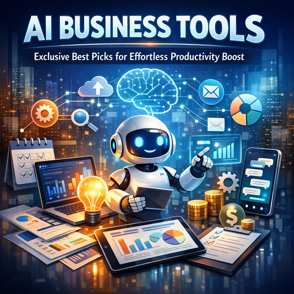 Illustration of AI Business Tools: Exclusive Best Picks for Effortless Productivity Boost