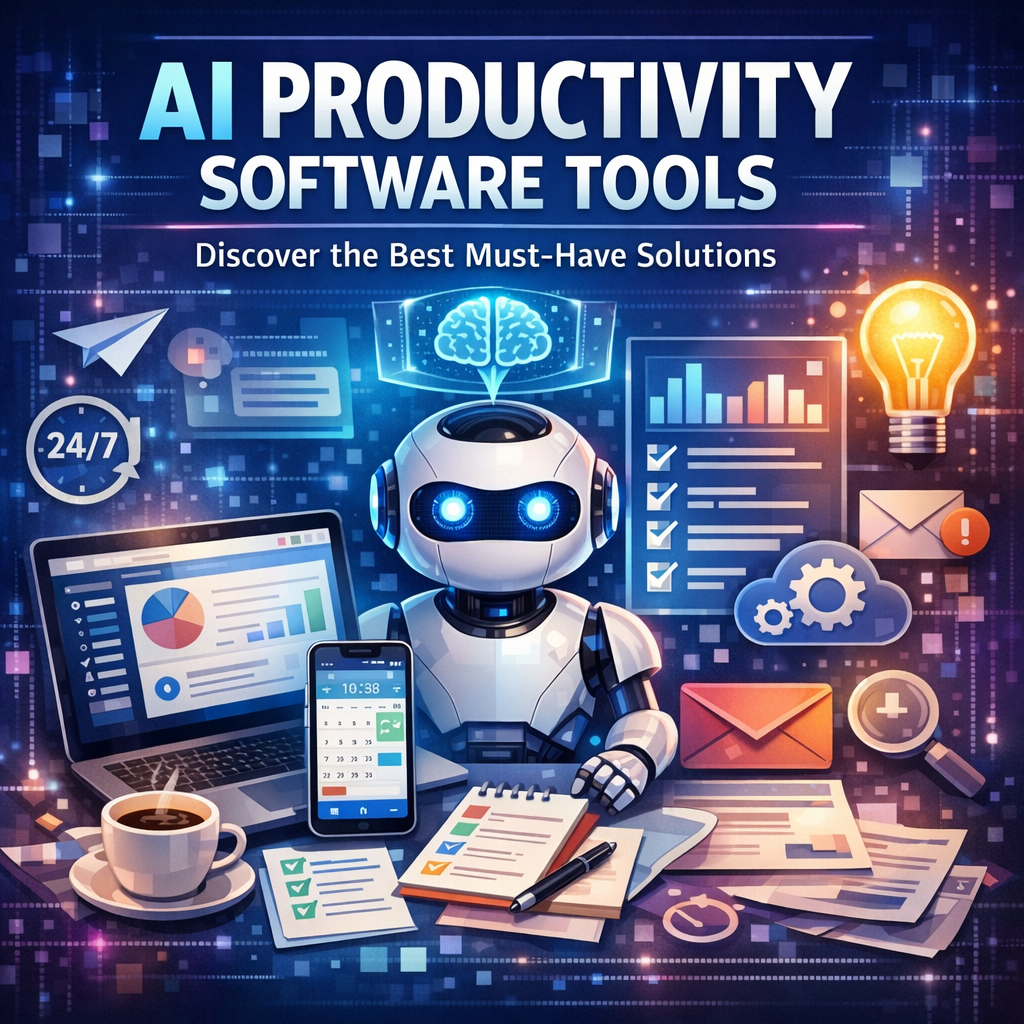 Illustration of AI Productivity Software Tools: Discover the Best Must-Have Solutions