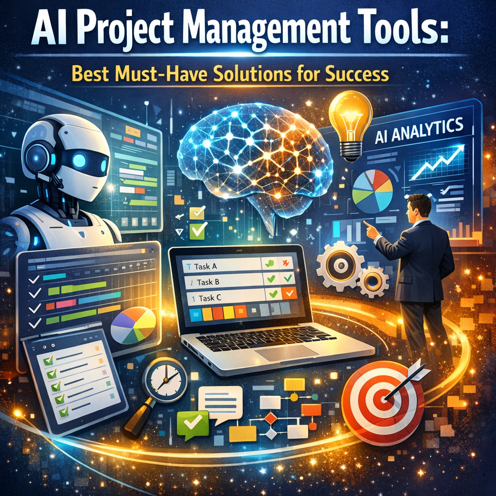 Illustration of AI Project Management Tools: Best Must-Have Solutions for Success