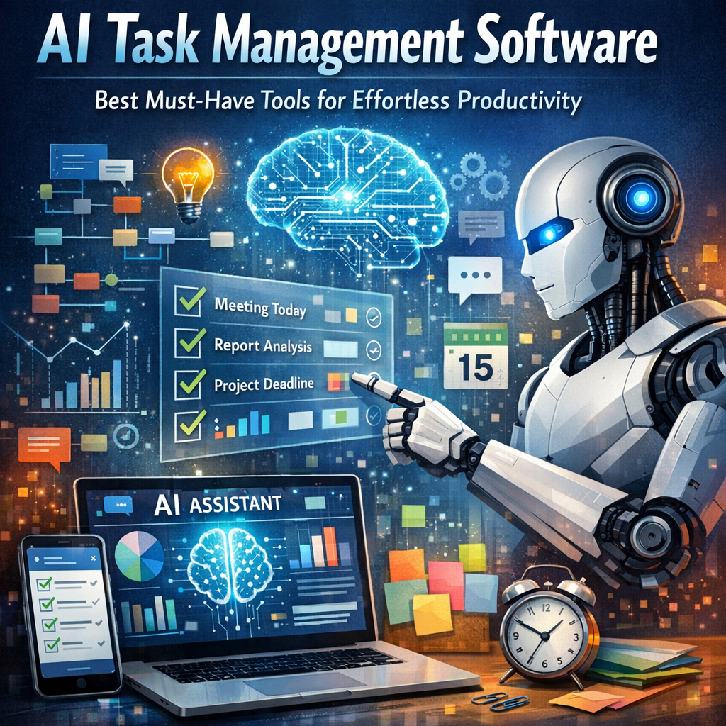 Illustration of AI Task Management Software: Best Must-Have Tools for Effortless Productivity