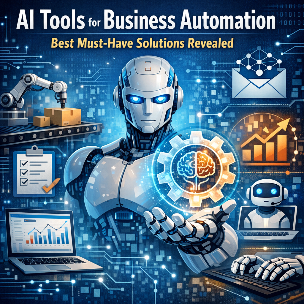 Illustration of AI Tools for Business Automation: Best Must-Have Solutions Revealed