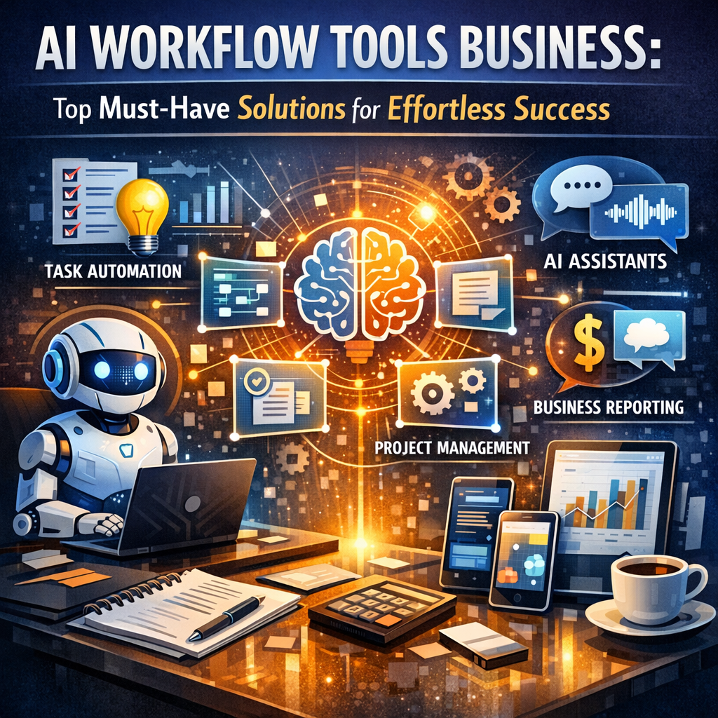 Illustration of AI Workflow Tools Business: Top Must-Have Solutions for Effortless Success