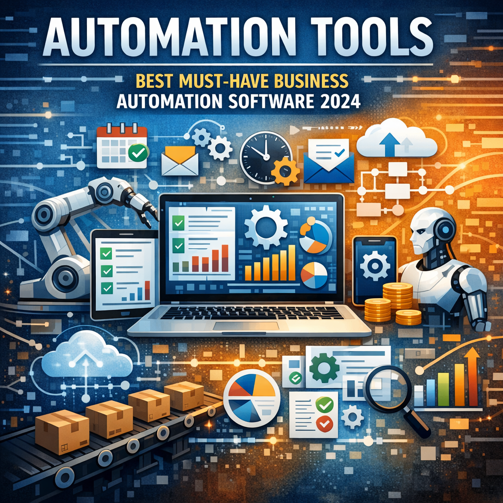 Illustration of Automation Tools: Best Must-Have Business Automation Software 2024