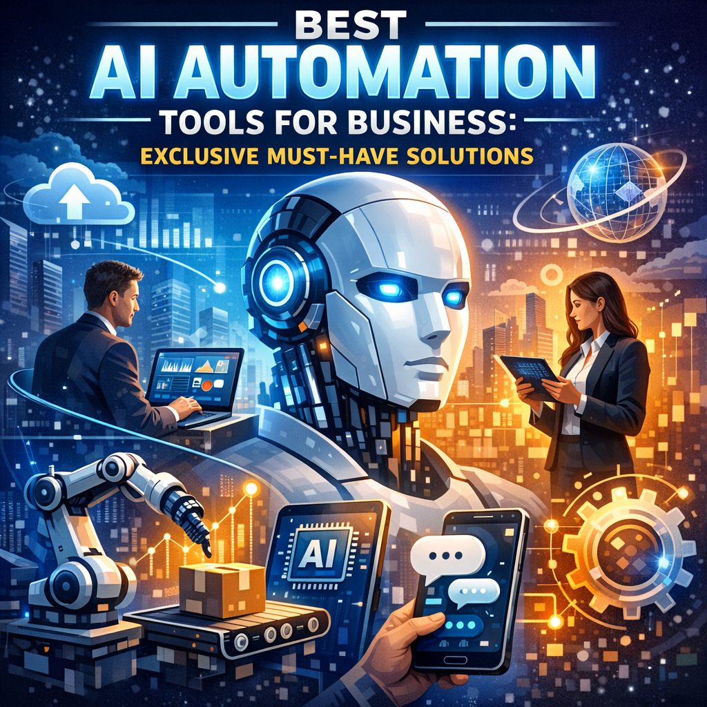 Illustration of Best AI Automation Tools for Business: Exclusive Must-Have Solutions