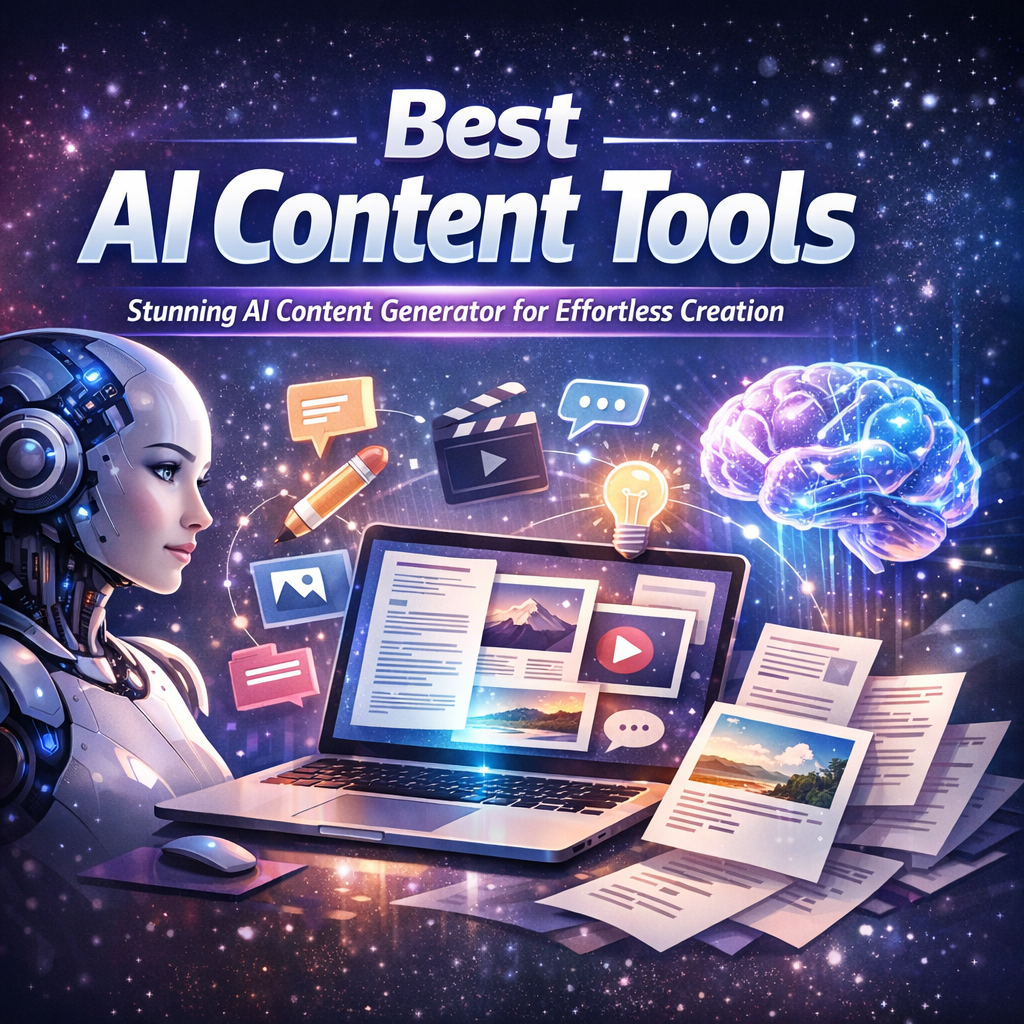 Illustration of Best AI Content Tools: Stunning AI Content Generator for Effortless Creation