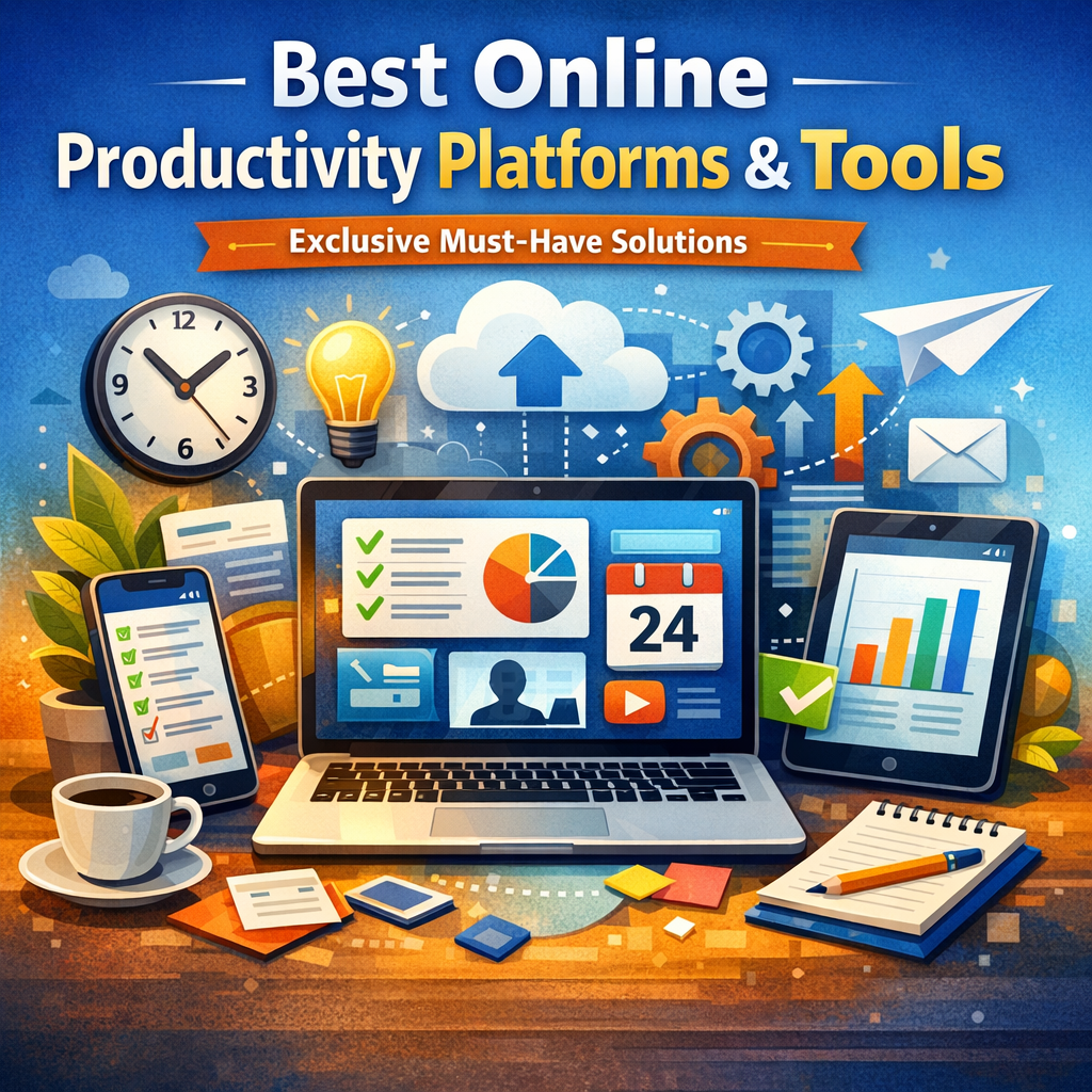 Illustration of Best Online Productivity Platforms Tools: Exclusive Must-Have Solutions