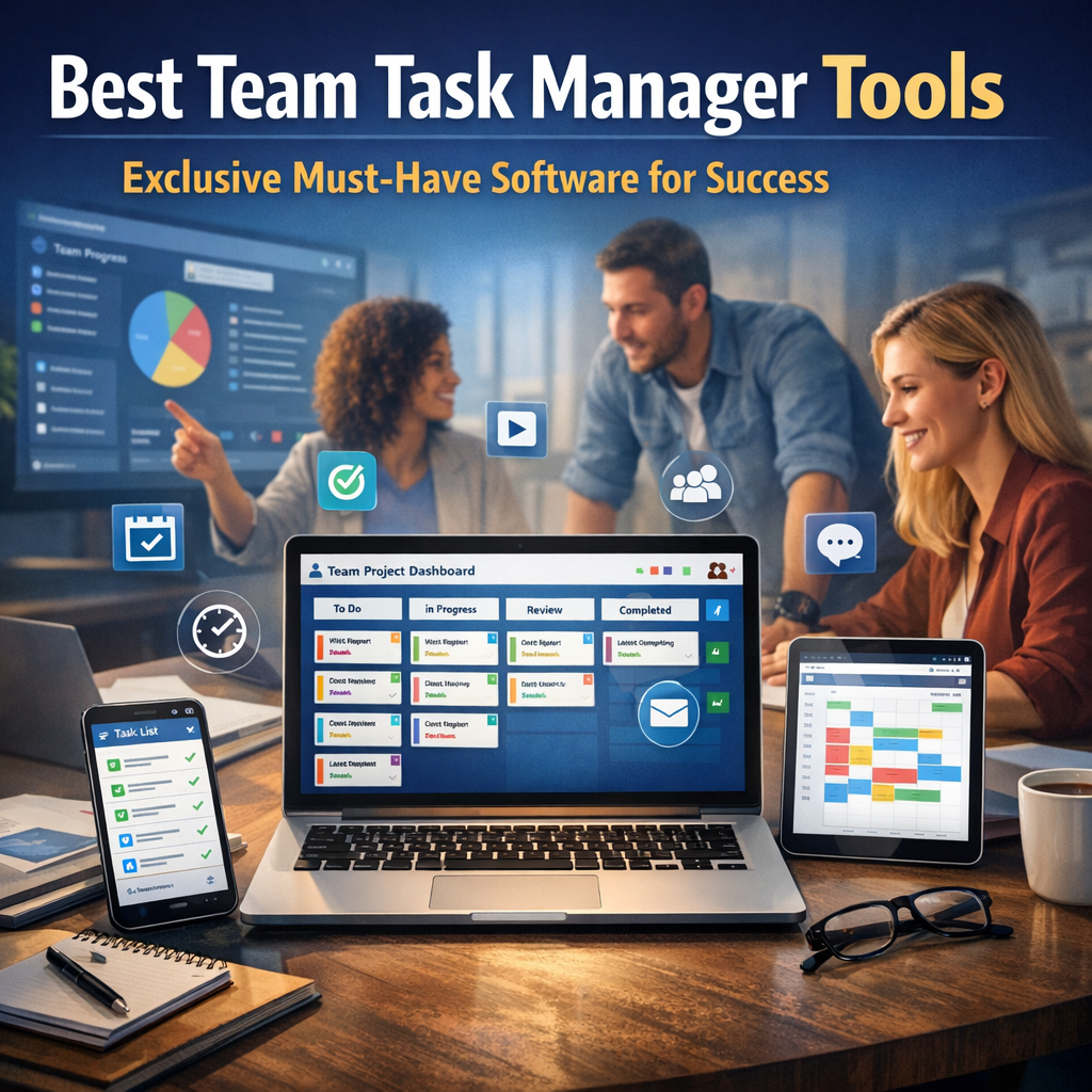 Illustration of Best Team Task Manager Tools: Exclusive Must-Have Software for Success