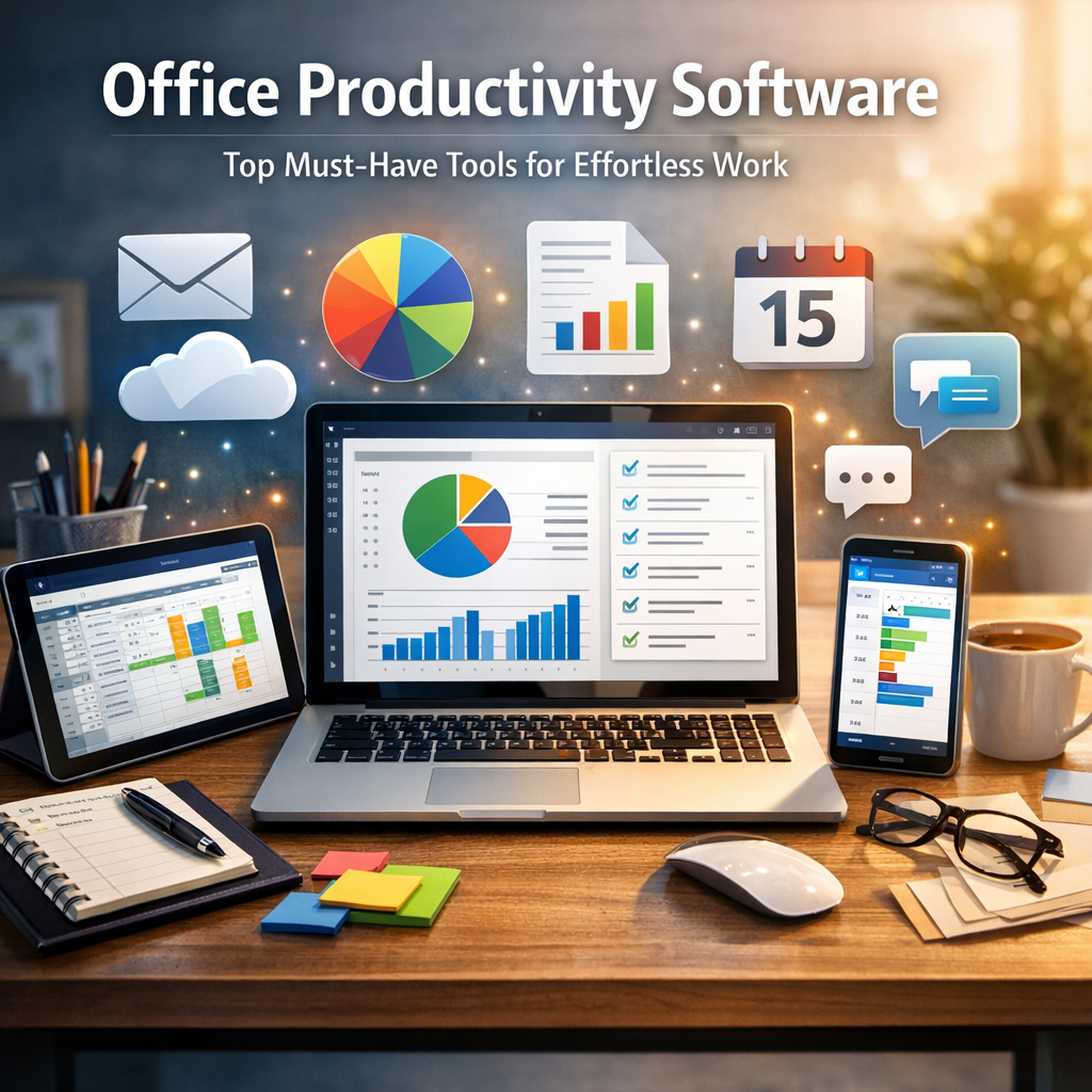 Illustration of Office Productivity Software: Top Must-Have Tools for Effortless Work