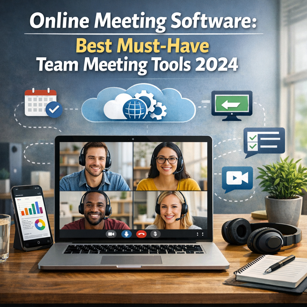 Illustration of Online Meeting Software: Best Must-Have Team Meeting Tools 2024