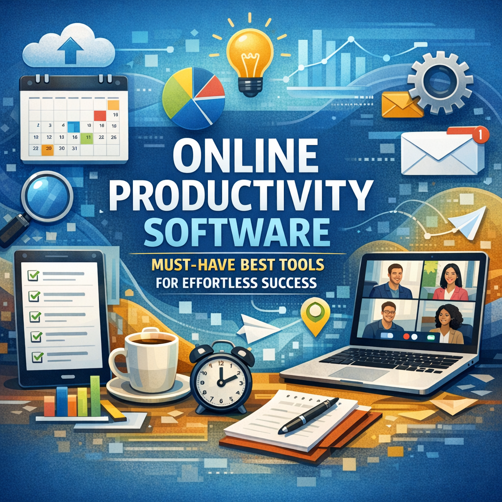 Illustration of Online Productivity Software: Must-Have Best Tools for Effortless Success