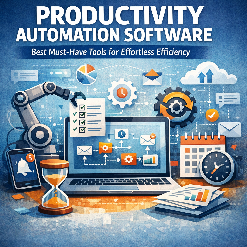 Illustration of Productivity Automation Software: Best Must-Have Tools for Effortless Efficiency