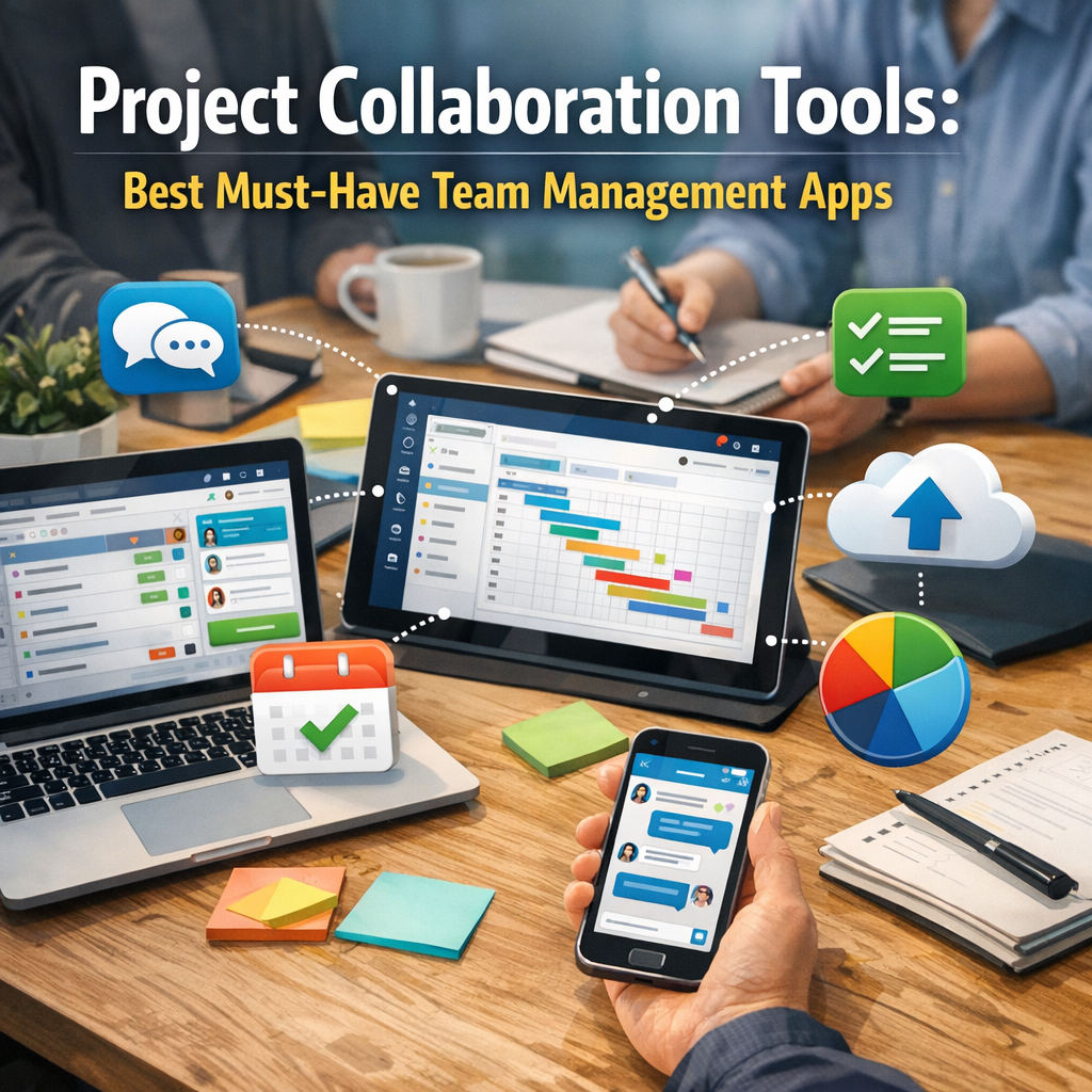 Illustration of Project Collaboration Tools: Best Must-Have Team Management Apps