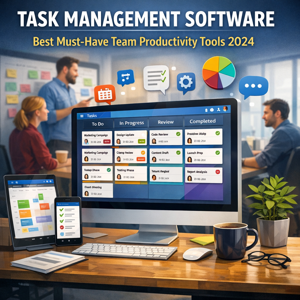 Illustration of Task Management Software: Best Must-Have Team Productivity Tools 2024