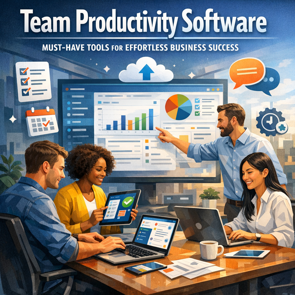 Illustration of Team Productivity Software: Must-Have Tools for Effortless Business Success