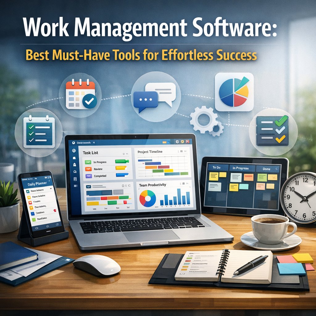 Illustration of Work Management Software: Best Must-Have Tools for Effortless Success